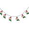 10 Count Snowman Heads with Scarves Christmas Light Set 7.5ft Green Wire